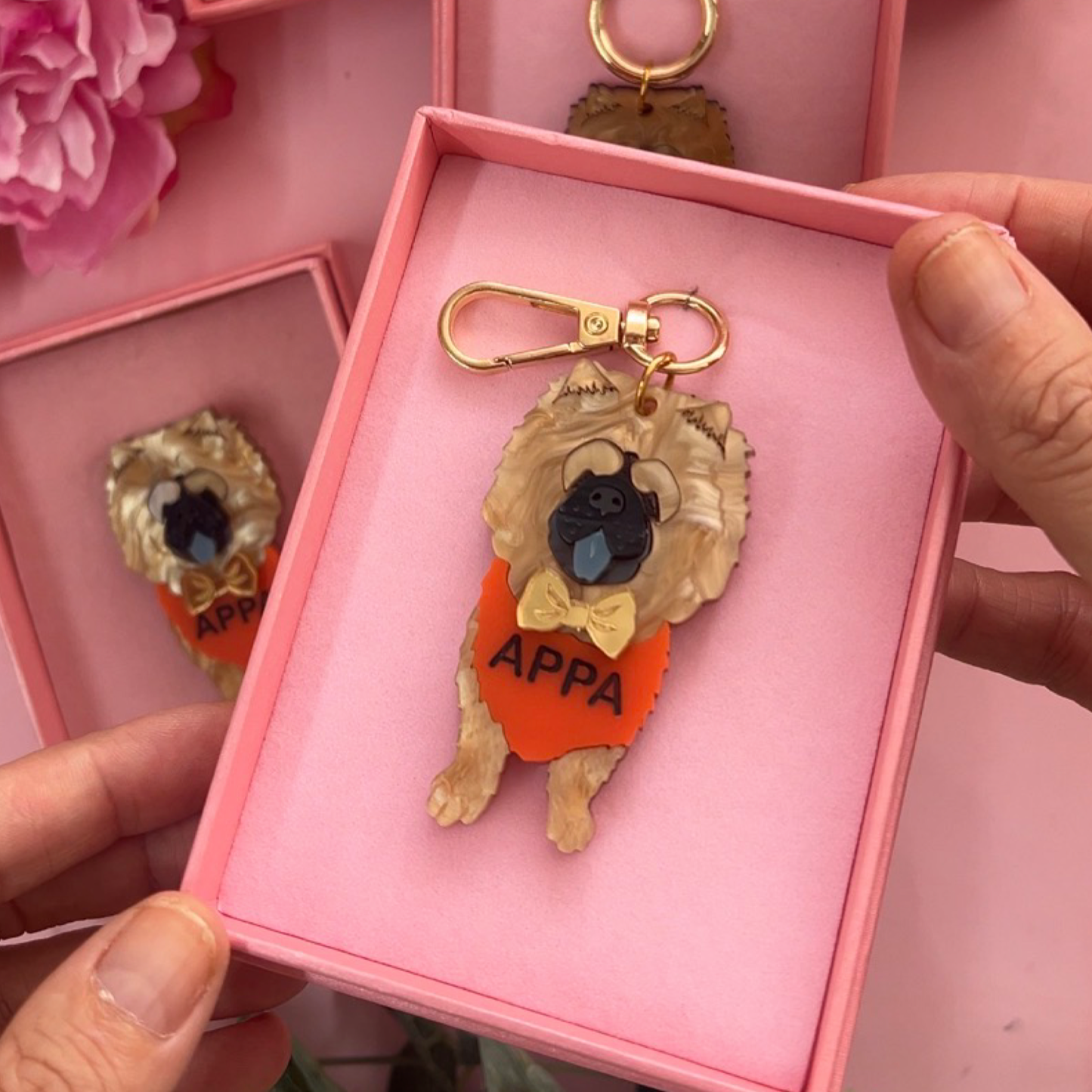 Appa Chow Chow Bag tag/ Keyring