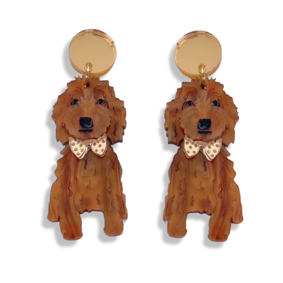 Goldendoodle earrings on sale