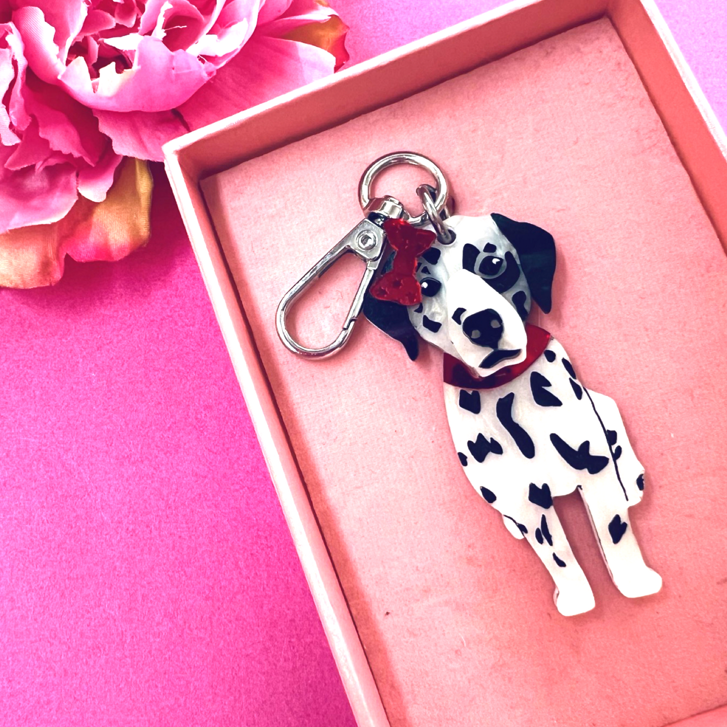 Dalmatian Keyring