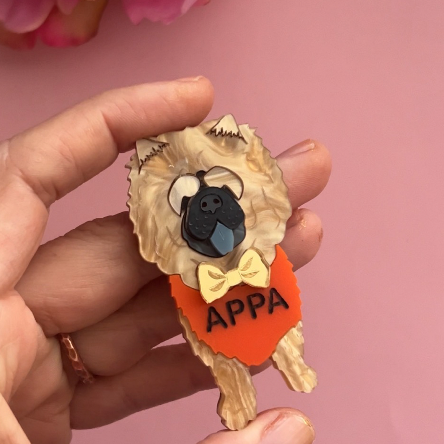 Personlise jumper Chow Chow Bag tag/ Keyring