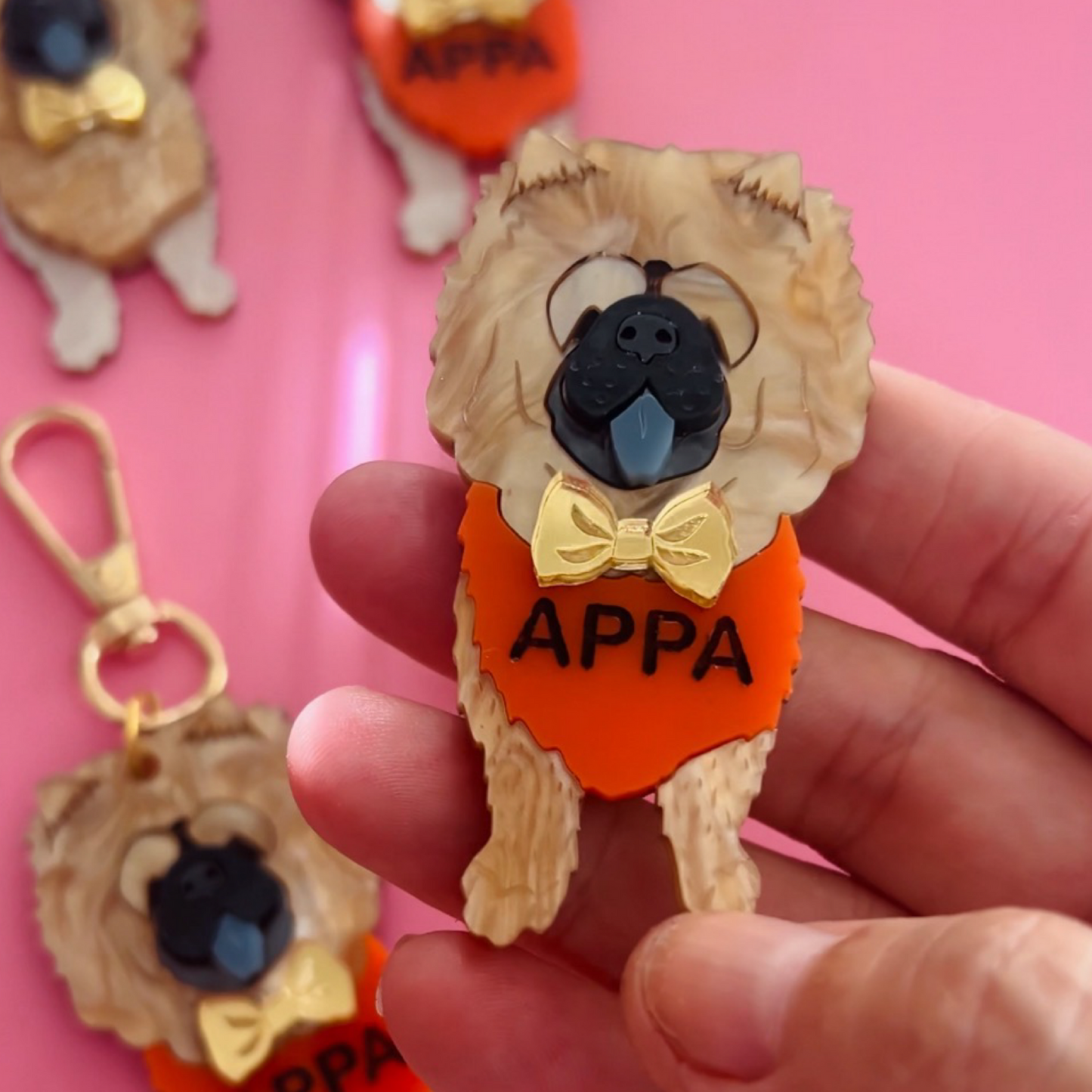 Appa Chow Chow Brooch